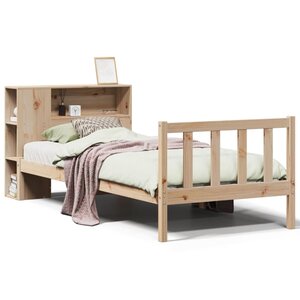 vidaXL Lit bibliothèque sans matelas 100x200 cm bois massif de pin