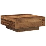 vidaXL Table basse Bois ancien 80 x 80 x 31 cm Bois d'ingénierie