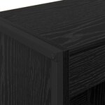 vidaXL Bibliothèque Chêne noir 80 x 30 x 155 cm Bois d'ingénierie