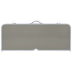 vidaXL Table pliable de camping avec 4 sièges Acier Aluminium