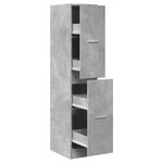 vidaXL Armoire d'apothicaire gris béton 30x41x144 5 cm bois ingénierie