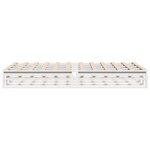 vidaXL Cadre de lit sans matelas blanc 140x200 cm bois de pin massif