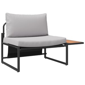 vidaXL Ensemble de canapé de jardin 2 pièces siège unique avec coussins gris clair