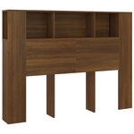 vidaXL Armoire de tête de lit Chêne marron 140x18 5x104 5 cm