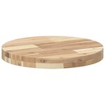vidaXL Dessus de table rond Ø40x4 cm bois massif d'acacia