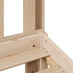 vidaXL Lit bibliothèque sans matelas 90x200 cm bois de pin massif