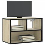 vidaXL Meuble TV chêne sonoma 60x31x39 5 cm bois d'ingénierie et métal