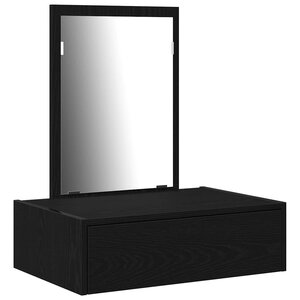 vidaXL Table de Toilette Noir 60 x 40 x 70 cm Bois d'ingénierie