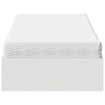 vidaXL Lit de jour avec matelas blanc 100x200 cm bois de pin massif