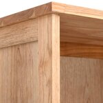 vidaXL Armoire de salle de bain 42x29x182 cm Bois massif de noyer