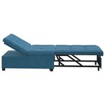 vidaXL Canapé-Lit Bleu 194 x 67 x 82 cm Velours