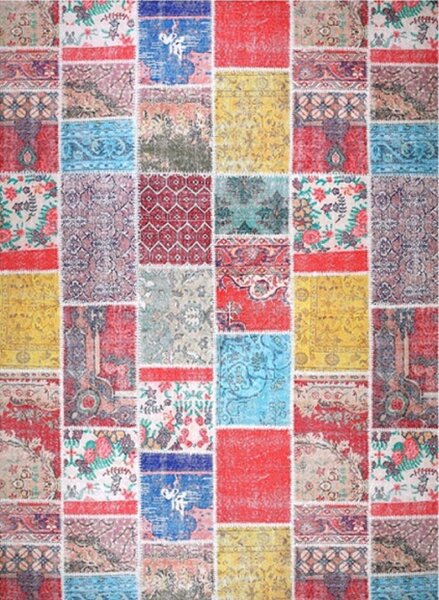 Tapis d'intérieur TETRIS 120 x 180 cm - Bleu