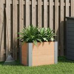 vidaXL Jardinière surélevée Marron 50 x 30 x 36 cm WPC et Aluminium