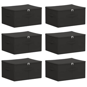 vidaXL Boîte de rangement 6 pc Tissu intissé 43 x 34 x 23 cm 33 6 L