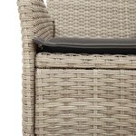 vidaXL Ensemble à manger de jardin avec coussins 5 Pièces rotin et verre