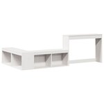 vidaXL Cadre de lit sans matelas blanc 90x200 cm bois de pin massif