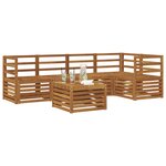 vidaXL Ensemble de canapés d'extérieur 6 pc Naturel Polyester