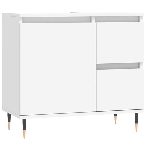 vidaXL Armoire de salle de bain blanc 65x33x60 cm bois d'ingénierie