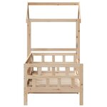 vidaXL Lit de jour avec toit 80x200 cm bois de pin massif