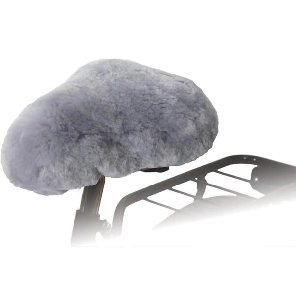Willex Housse de selle de vélo Peau de mouton Gris 30135