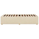 vidaXL Cadre de lit sans matelas crème 80x200 cm tissu