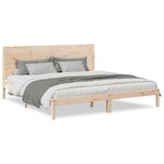 vidaXL Cadre de lit extra long sans matelas 180x220 cm bois massif