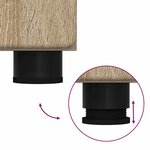 vidaXL Ensemble de mobilier de salle de bain TULUM Chêne Sonoma