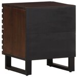 vidaXL Table de chevet 40x34x46 cm bois de manguier massif