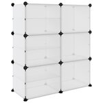 vidaXL Étagère à chaussures Transparent 84x31 5x93 cm PP