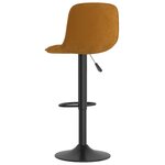 vidaXL Tabourets de bar lot de 2 marron velours