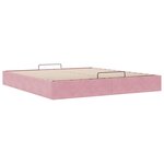 VidaXL Cadre de lit ottoman sans matelas rose 160x200 cm velours