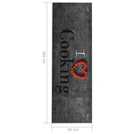 vidaXL Tapis de cuisine lavable Cooking 60x300 cm