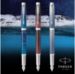PARKER IM Premium Submerge  Stylo plume  Dégradé de bleu  plume moyenne  encre bleue  Coffret cadeau