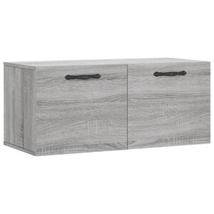 vidaXL Armoire murale sonoma gris 80x36 5x35 cm bois d'ingénierie