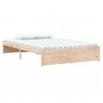 vidaXL Cadre de lit sans matelas bois massif 120x200 cm