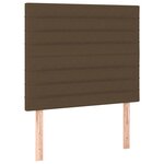 vidaXL Sommier à lattes de lit avec matelas Marron foncé 120x200 cm