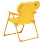 vidaXL Ensemble de bistro avec parasol pour enfants 3 Pièces Jaune