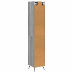 vidaXL Ensemble de Meubles 2 Pièces Sonoma gris 34 5 x 34 5 x 90 cm