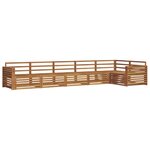 vidaXL Ensemble de canapés d'extérieur 6 pc Naturel