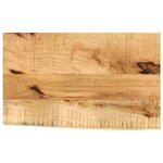 vidaXL Dessus de table 40x30x2 5 cm bord vif bois massif manguier brut