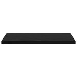 vidaXL Planches de bibliothèque - 4 Pièces en chêne noir  40x20x1.5 cm  en bois d'ingénierie.