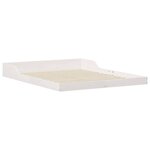 vidaXL Cadre de lit Blanc 160 x 210 cm Pin massif