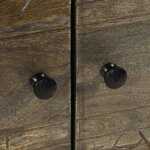 vidaXL Table basse gris clair 80x50x40 cm bois de manguier massif