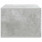 vidaXL Meuble TV mural 78 5 x 31 cm Gris béton Bois d'ingénierie