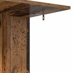 vidaXL Table d'appoint Bois ancien 45 x 40 x 62 5 cm Bois d'ingénierie