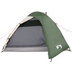 vidaXL Tente de camping à dôme 4 personnes vert imperméable