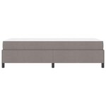 vidaXL Lit à ressorts Crème  Noir 90 x 200 cm Tissu  Bois Engineered