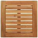 vidaXL Transats 2 Pièces avec Table 3 Pièces Marron Bois d'acacia massif