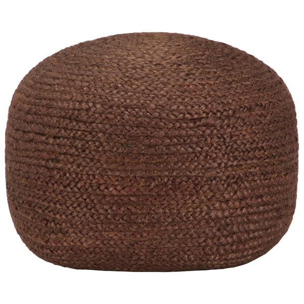 vidaXL Pouf fait à la main Marron 40 x 45 cm Jute