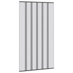 vidaXL Écran de porte insectes avec rideau en maille Noir polyester